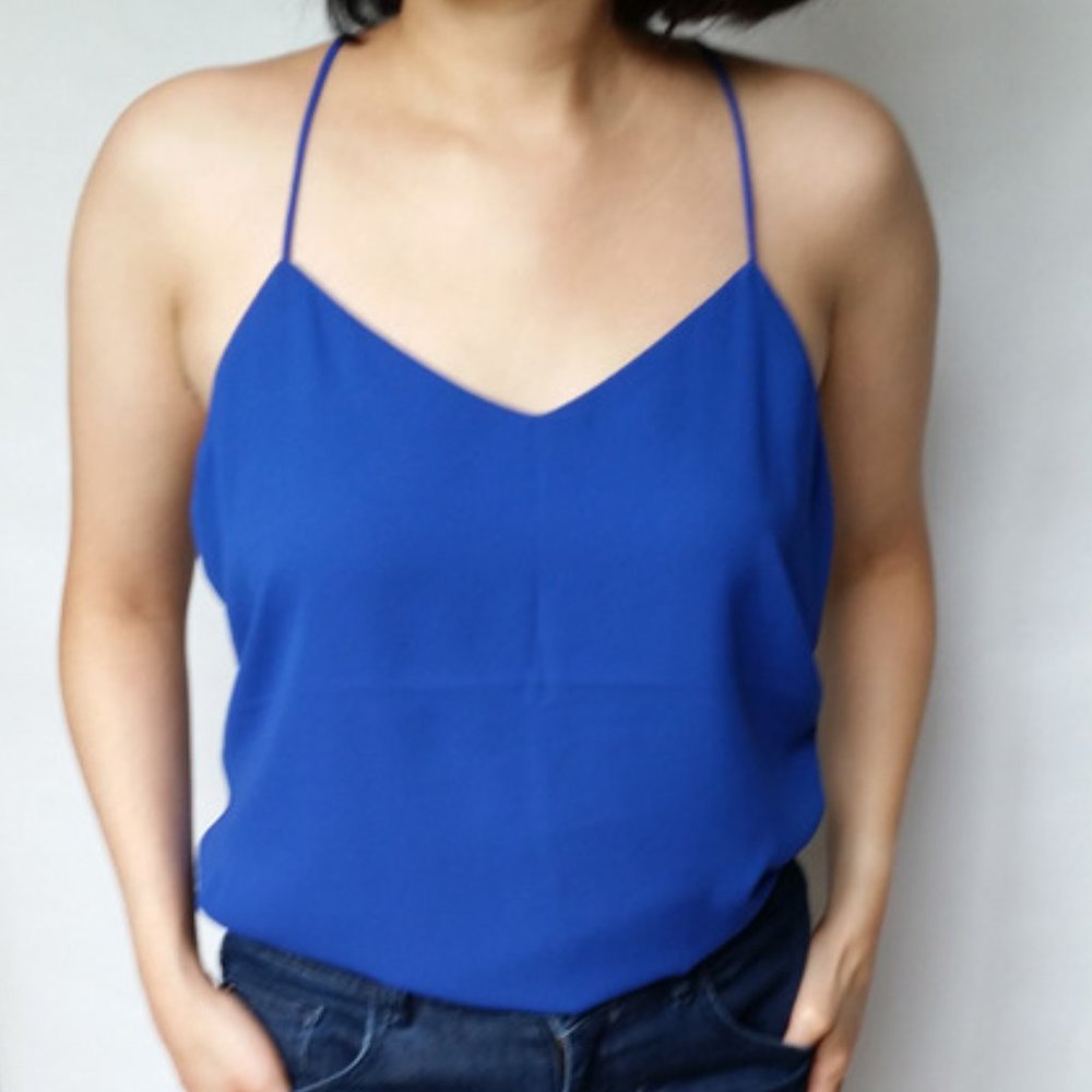 NWT Express Barcelona Cami - Blue/Black